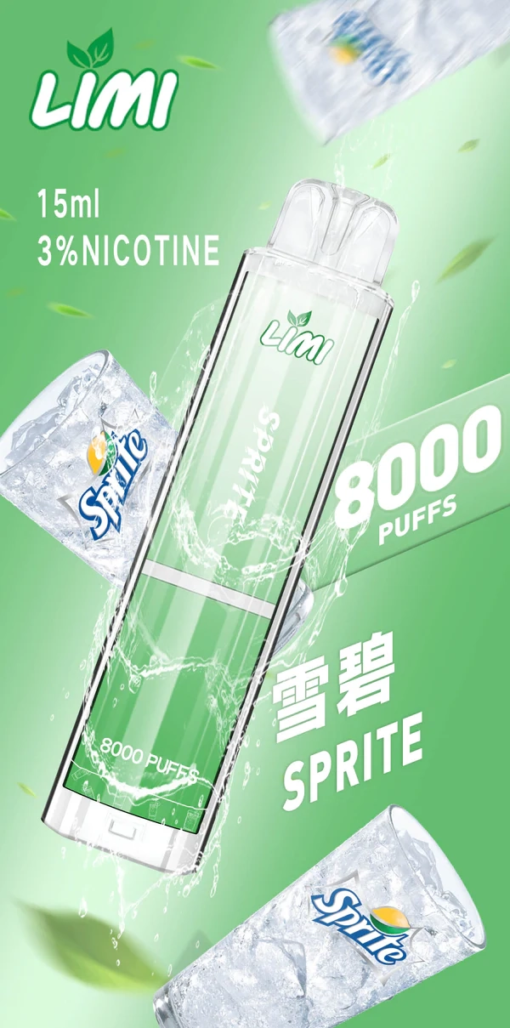 台灣現貨 LIMI 8000口 發光拋棄式電子煙 辣妹 一次性電子煙彈：圖片 4