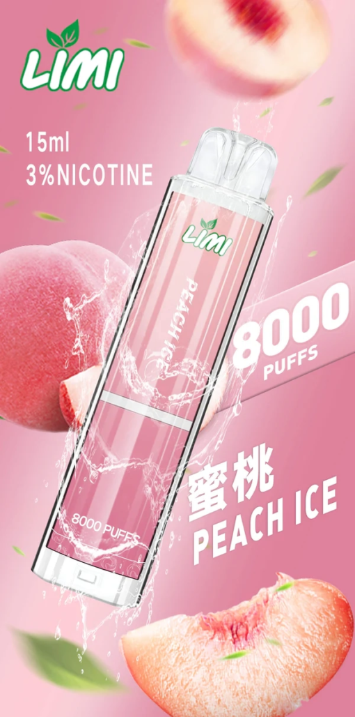 台灣現貨 LIMI 8000口 發光拋棄式電子煙 辣妹 一次性電子煙彈：圖片 3
