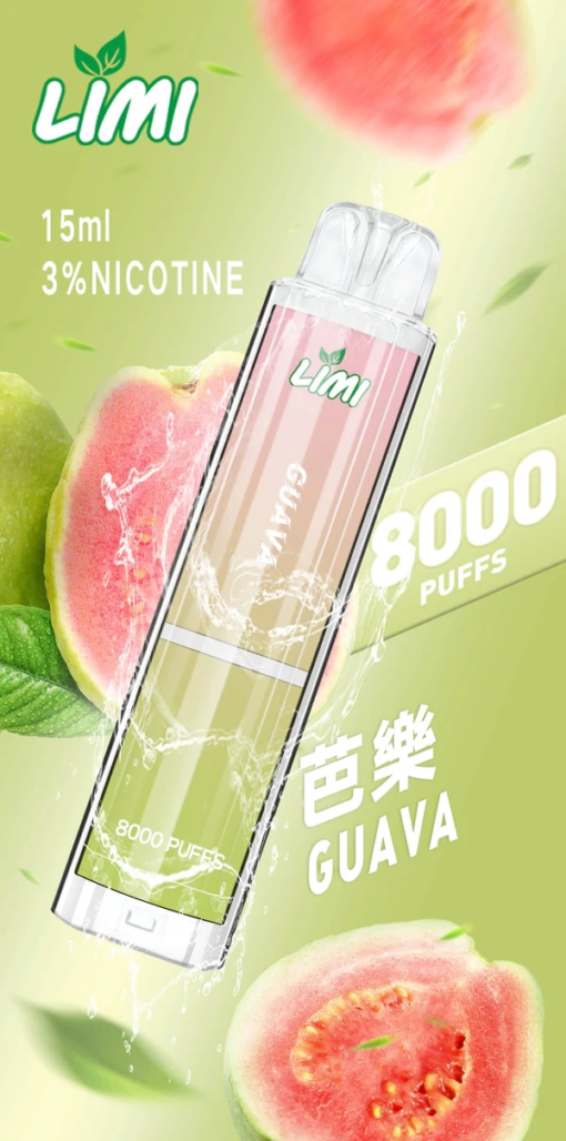 台灣現貨 LIMI 8000口 發光拋棄式電子煙 辣妹 一次性電子煙彈：圖片 2