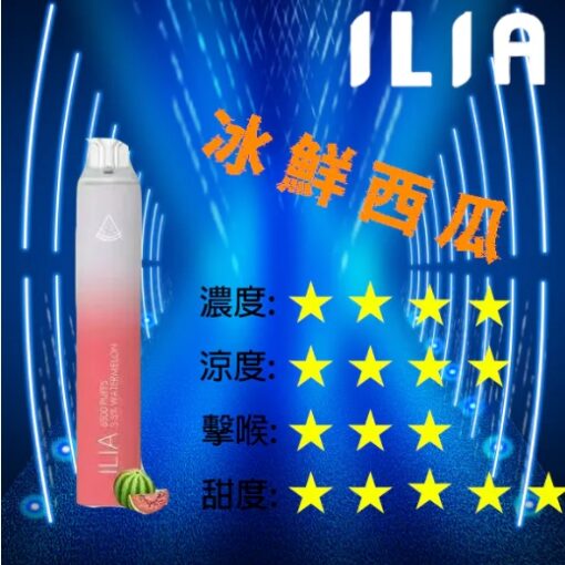 哩啞ILIA拋棄式6500口一次性電子煙 ilia拋棄式煙彈：圖片 20